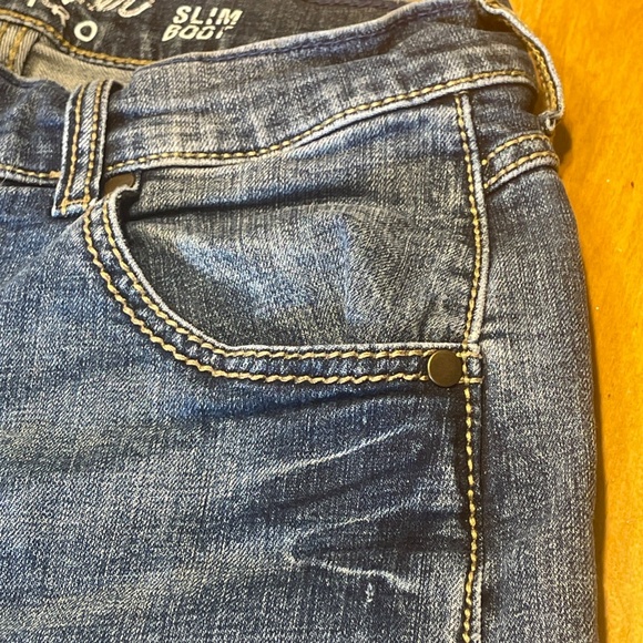 Wrangler Retro Slim Boot Jeans 33x34 Medium Wash - Picture 7 of 16